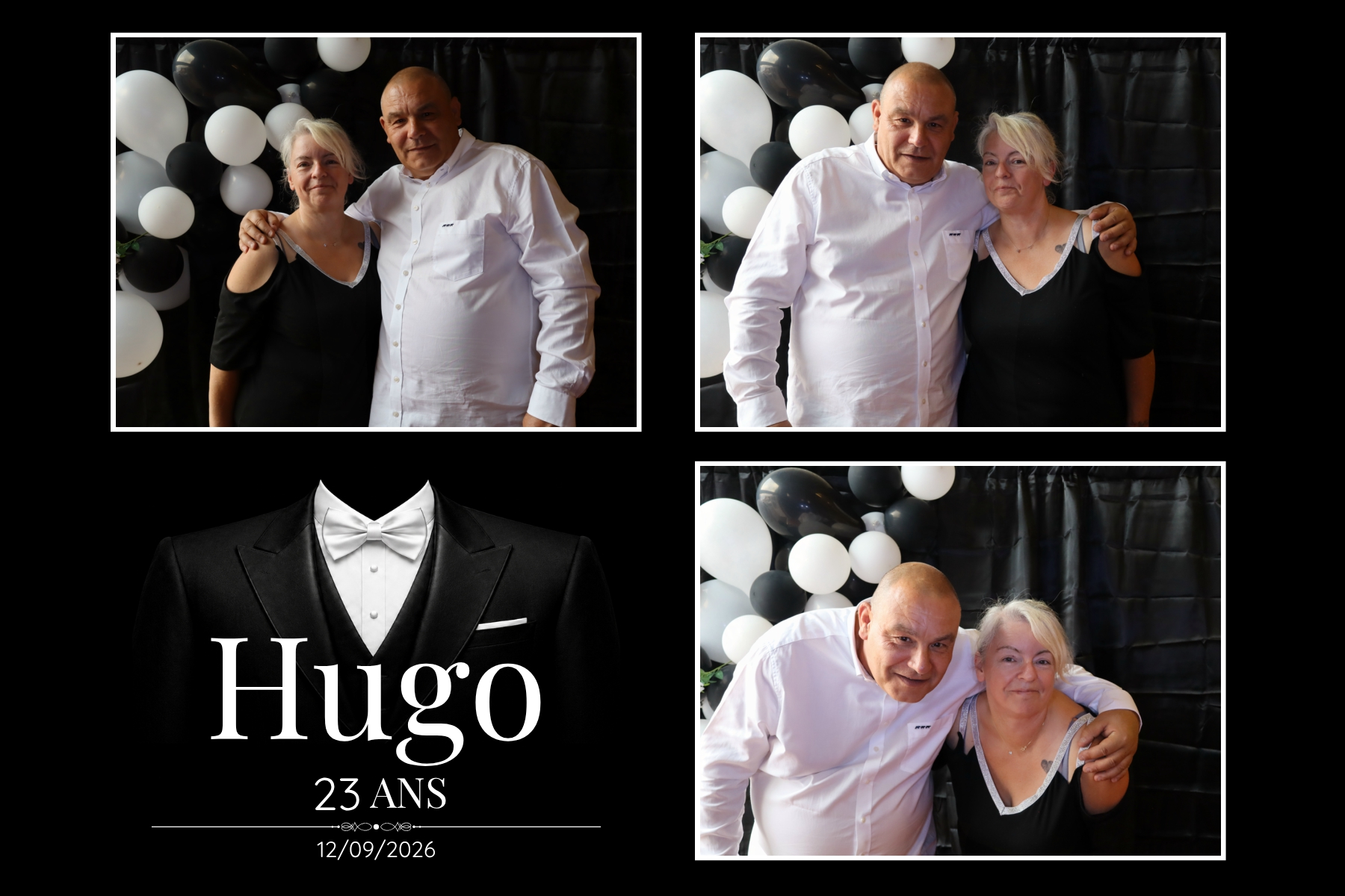 Photobooth pour le double anniversaire d’Alexandra et Hugo