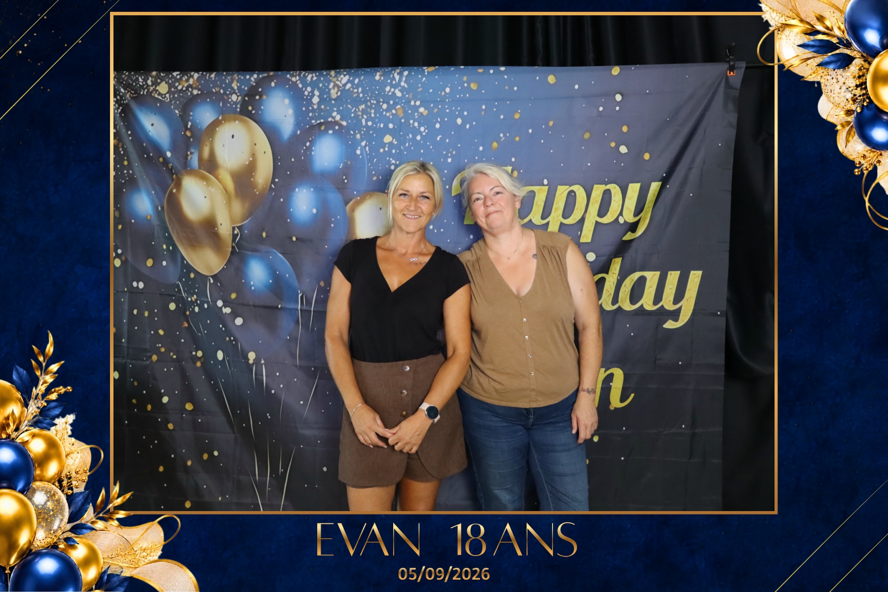 Photobooth pour les 18 ans d’Evan