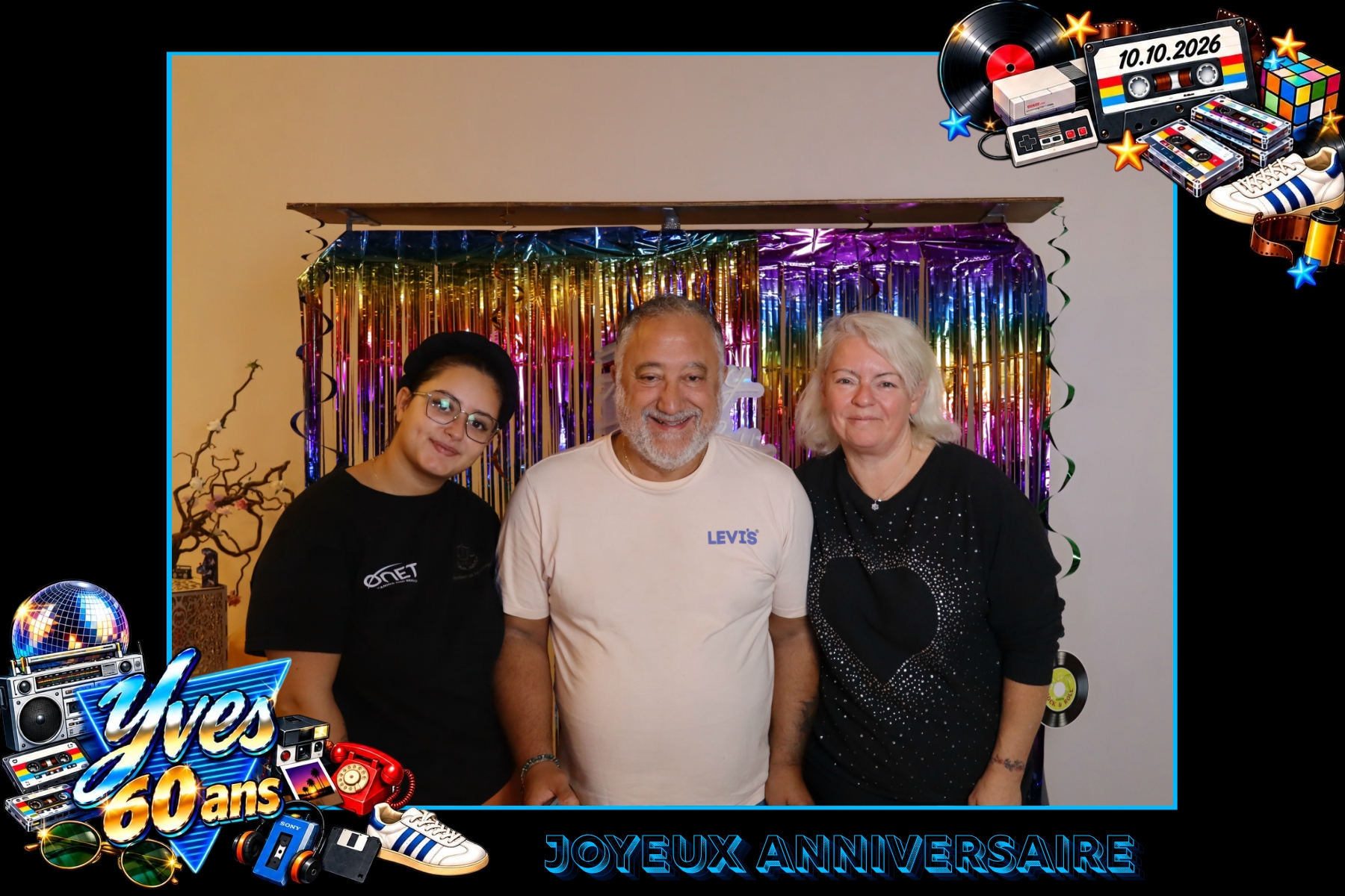 Photobooth pour les 60 ans d’Yves